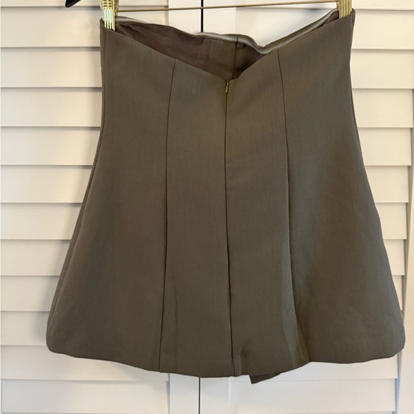 DISSH Willa Petrol Khaki Strapless Top with Pockets Size 6 - Picture 6 of 12